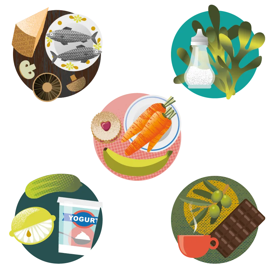 Kick Sugar- tastes illustration