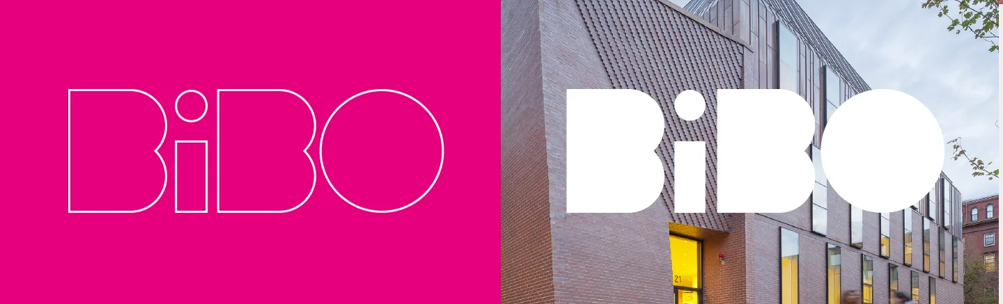 BiBO Studio logo outline versions