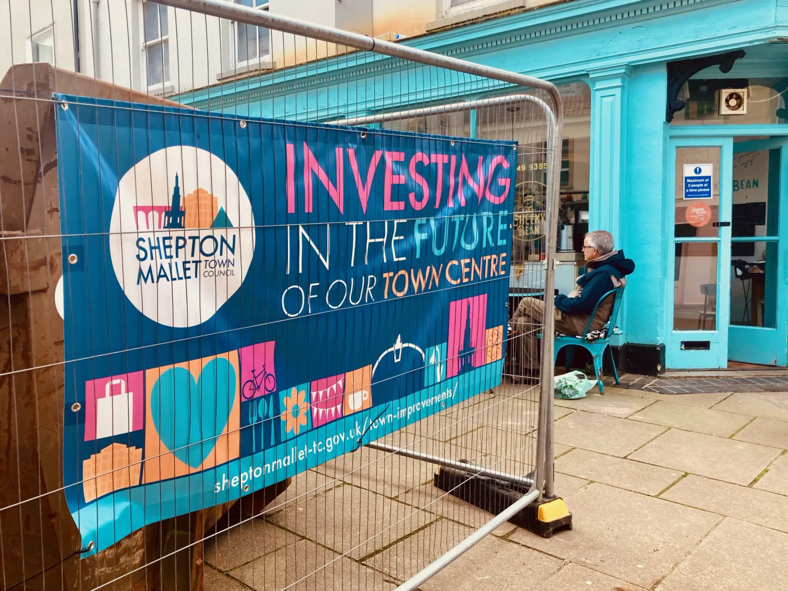 Shepton Mallet town info banner