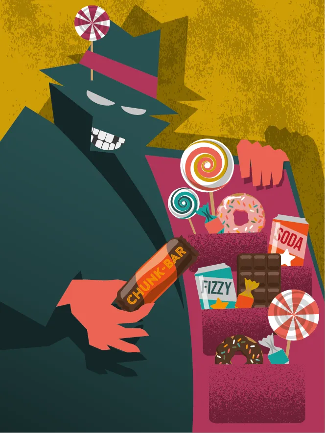 Kick Sugar- Sugar Pusher illustration