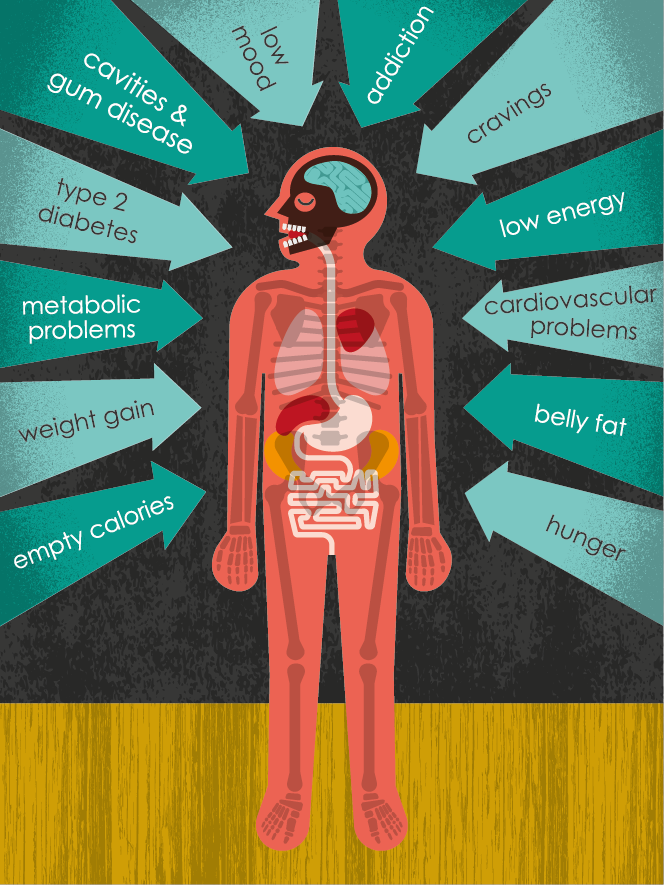 Kick Sugar body illustration