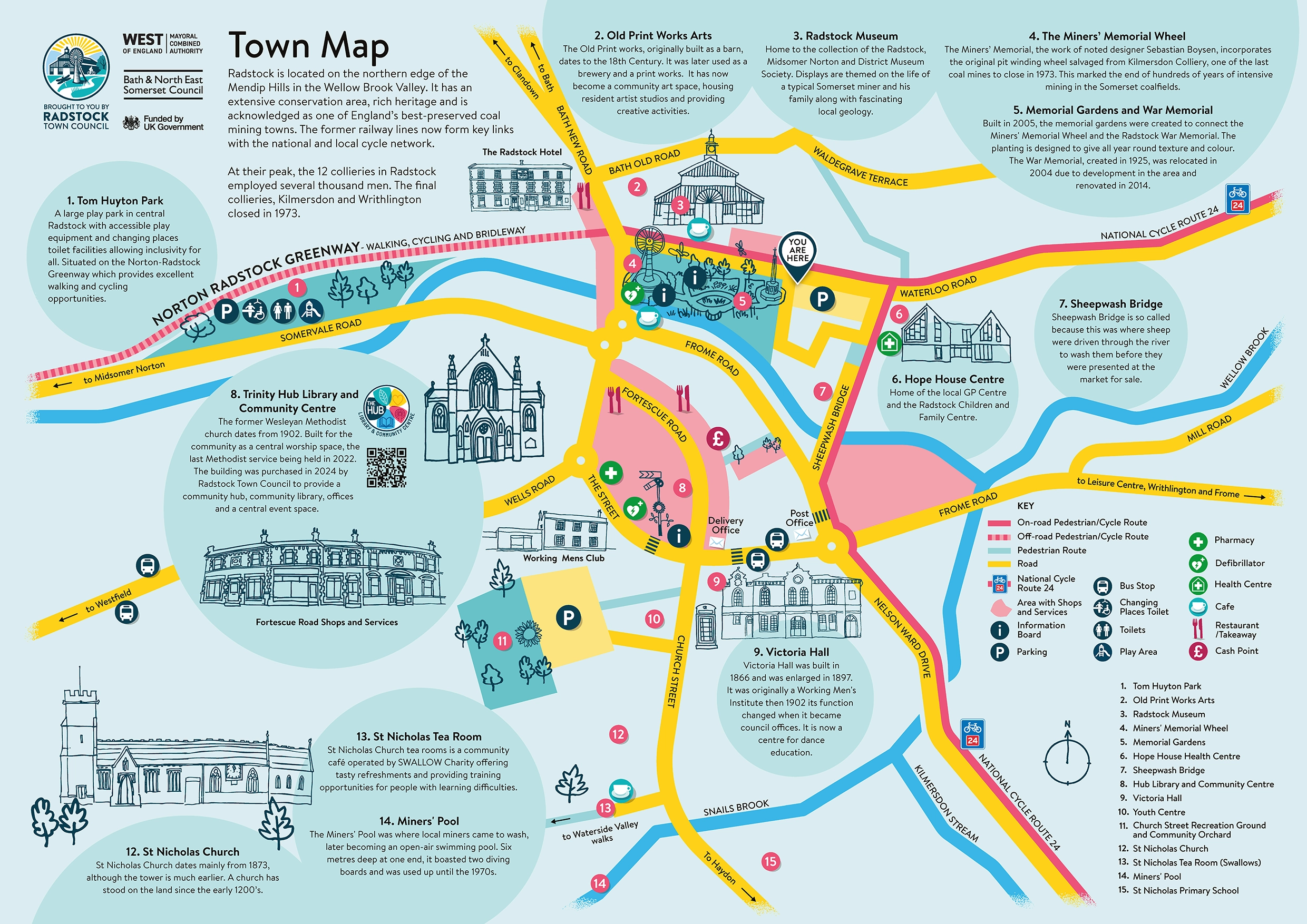 Radstock Town Map